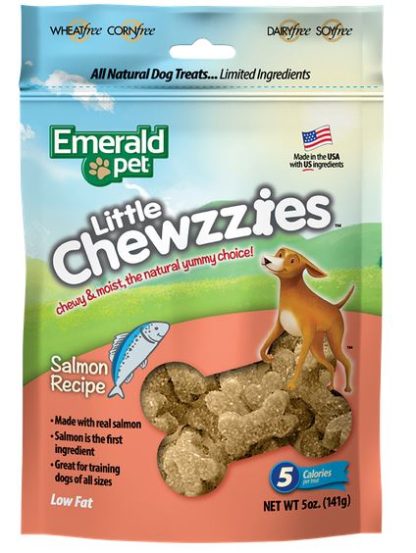 Gâterie pour chien au saumon Little Chewzzies, Emerald Pet 141g