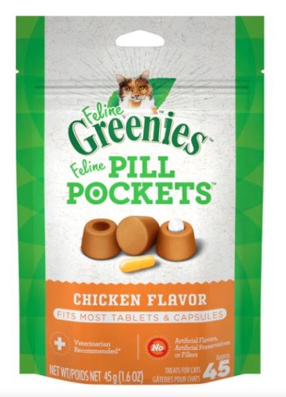 Pill Pockets au poulet pour chat, Feline Greenies