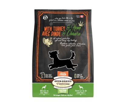 Gâterie pour chiens avec dinde et chanvre, Oven Baked 170g (6oz)