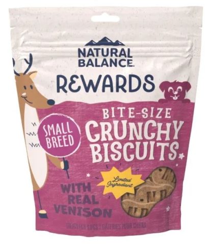 Biscuits Croquants au Vrai Chevreuil pour Chiens, Natural Balance 8oz (227g)