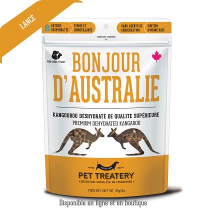 Kangourou déshydraté, Pet Treatery, 85g