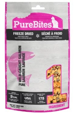 Gâterie pour chats séché à froid. Saumon. PureBites